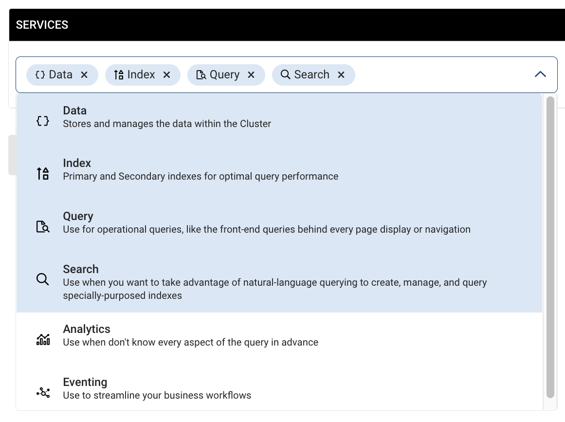 Adding services to cluster