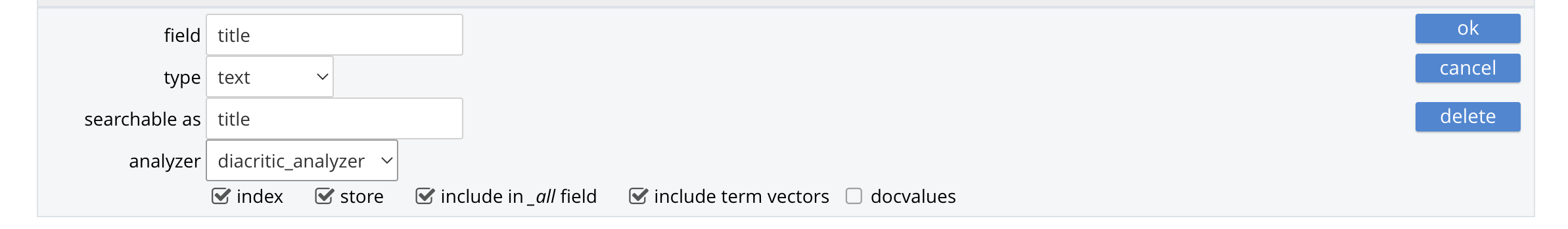 fts custom diacritic analyzer