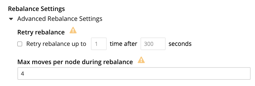 rebalance settings