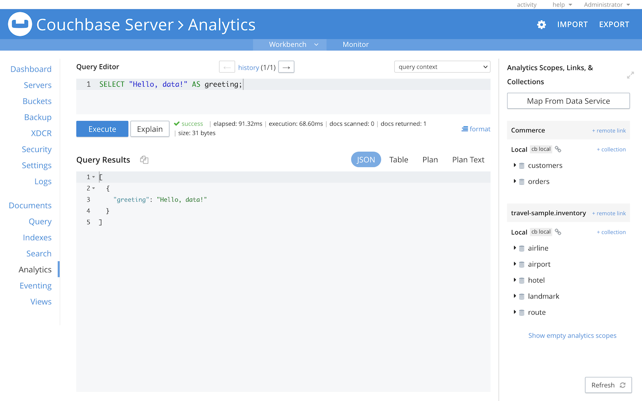 Analytics Workbench