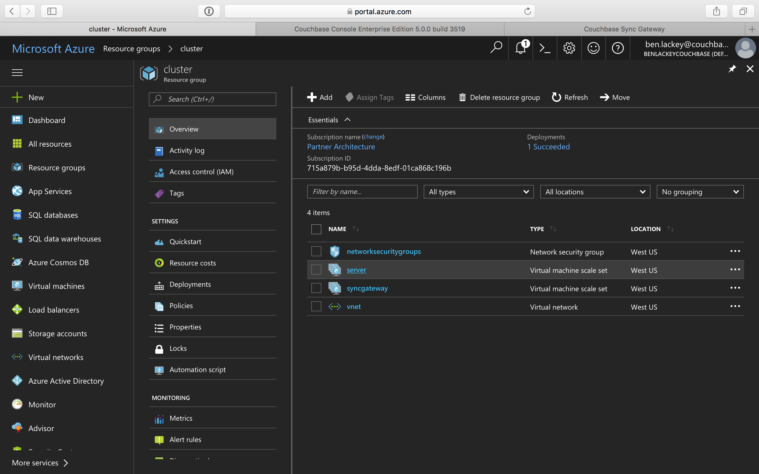 azure cb cluster vm server