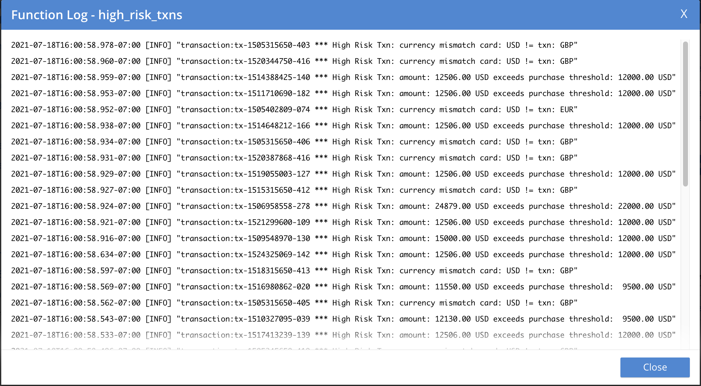 high risk txns 07 log