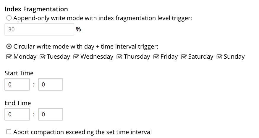 index fragmentation