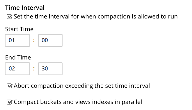 time interval interface completed