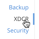 access xdcr screen