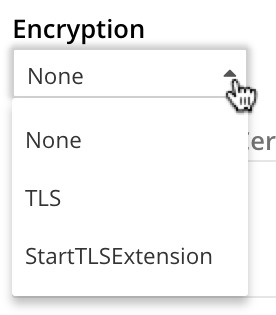 configureLDAPencryptionPullDownMenu