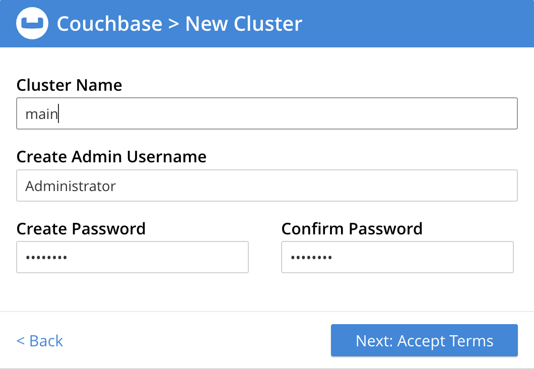 new cluster details